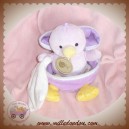 BABYNAT BABY NAT DOUDOU POUSSIN CANARD VIOLET COQUILLE MOUCHOIR ECRU SOS