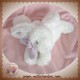 DOUDOU ET COMPAGNIE LAPIN BONBON ALLONGE BLANC VIOLET SOS