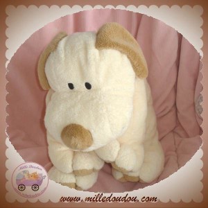 NICOTOY DOUDOU CHIEN ECRU BEIGE 40 cm SOS