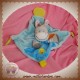 NICOTOY DOUDOU ZEBRE PLAT BLEU DENTITION SOS