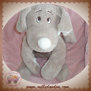 AFIBEL DOUDOU CHIEN GRIS TAUPE ECRU BELGO SOS