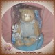 NOUKIE'S DOUDOU OURS NOUKY BEIGE SALOPETTE BLEU SOS