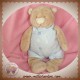 NOUKIE'S DOUDOU OURS NOUKY BEIGE SALOPETTE BLEU SOS