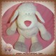 KIABI DOUDOU MOUTON ECRU BLANC SPIRALES ROUGE SOS