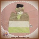 BABY CLUB C&A DOUDOU OURS PLAT MARRON TAUPE VERT SOS