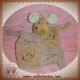 PSLD DOUDOU SOURIS PLAT BEIGE MARRON CREDIT AGRICOLE SOS