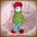 MOULIN ROTY DOUDOU BALTAZAR ET VALENTINE ROBE VERT ROUGE 35 SOS