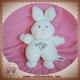 LUMINOU DOUDOU LAPIN BLANC FLUORESCENT COEUR SOS