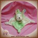 DOUDOU ET COMPAGNIE SOS COPAIN LE CHIEN PLAT ECRU BEIGE VERT