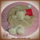 VETIR DOUDOU OURS CHAT BEIGE PLAT OVAL LULU CASTAGNETTE SOS