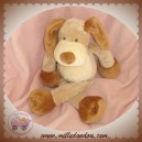 NICOTOY DOUDOU CHIEN MARRON BEIGE BILLES 33 cm SOS