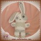 TAPE A L'OEIL DOUDOU LAPIN BLANC GRIS VERT SOS