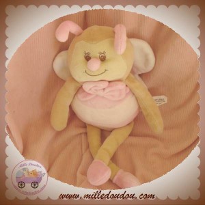 GERCA DOUDOU ABEILLE PAPILLON BEIGE RAYE ROSE SOS