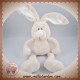 KIMBALOO DOUDOU LAPIN GRIS TAUPE BLANC SOS