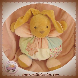 KALOO DOUDOU LAPIN BOULE ROSE LIBERTY FLEUR SOS