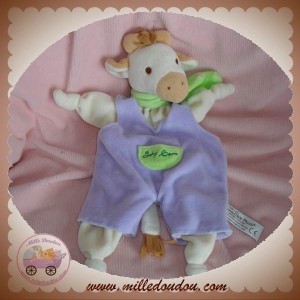 ANNA CLUB PLUSH DOUDOU GIRAFE SAM BLANCHE SALOPETTE MAUVE SOS