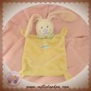 POMMETTE DOUDOU LAPIN ECRU PLAT JAUNE SOS