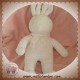 KLORANE DOUDOU LAPIN BOUCLETTE VELOURS ROSE SOS