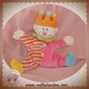 JOLLYBABY DOUDOU PRINCE ROI QUASI PLAT VERT ROSE SOS