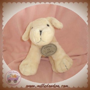 DOUDOU ET COMPAGNIE SOS CHIEN PIFOU ECRU BLANC