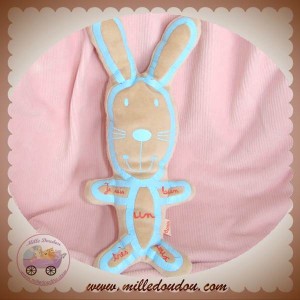 DPAM DOUDOU LAPIN BEIGE BLEU HOCHET SOS