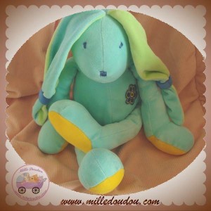 NOUNOURS DOUDOU LAPIN PRIMEVERE BLEU 40 cm SOS