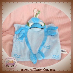 CATIMINI DOUDOU POISSON PLAT BLEU MER EPONGE SOS