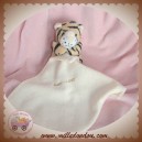 BABY LAND DOUDOU TIGRE LION MOUCHOIR ECRU SOS