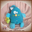 CREATIVTOYS DOUDOU CHAT BLEU SOURIS VIBRANTE SOS