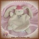 ABSORBA DOUDOU LAPIN PLAT BEIGE MARRON BONNET ROUGE SOS