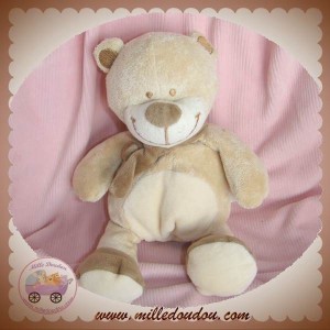 BENGY DOUDOU OURS BEIGE MARRON ECHARPE SOS