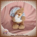 NATTOU DOUDOU OURS BEIGE HAUT BLEU LUNE HOCHET SOS