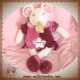 DOUDOU ET COMPAGNIE SOS SOURIS FRAMBOISINE ROSE 30 cm