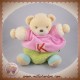 KALOO DOUDOU OURS CHAT BOULE VERT HAUT ROSE K SOS