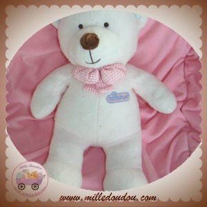 LUMINOU DOUDOU OURS FLUORESCENT ROSE SOS