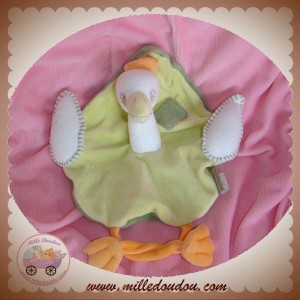 NATALYS DOUDOU CANARD OISEAU BLANC PLAT VERT