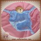 KALOO DOUDOU OURS BEIGE PLAT BLEU PLUME K SOS