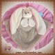 BUKOWSKI DOUDOU LAPIN ECRU PLAT BEIGE ROSE SOS