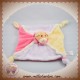 DBB REMOND SOS DOUDOU OURS BEIGE PLUME VERT ROSE