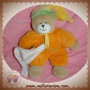 BABYNAT BABY NAT DOUDOU OURS ORANGE MOUCHOIR SOS