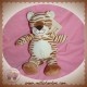 NICOTOY DOUDOU LEOPARD RAYE MARRON BEIGE SOS