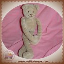 JACADI DOUDOU OURS BEIGE MARRON SOS