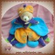 DOUDOU ET COMPAGNIE SOS OURS PRINCE INDIDOUS PLAT BLEU ORANGE VIOLET SOS