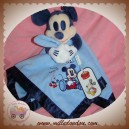 DISNEY DOUDOU MICKEY MOUSE MOUCHOIR BLEU SATINEE SOS