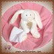 DOUDOU ET COMPAGNIE SOS LAPIN BLANC MOUCHOIR 18 cm