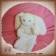 DOUDOU ET COMPAGNIE SOS LAPIN BLANC MOUCHOIR 18 cm