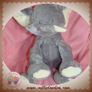 BENGY DOUDOU ELEPHANT GRIS ECRU SOS