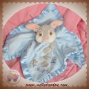 DISNEY SOS DOUDOU LAPIN PAN PAN GRIS MOUCHOIR BLEU SATINEE THUMPER