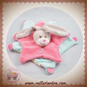 BABYNAT BABY NAT DOUDOU LAPIN STELLA PLAT ETOILE ROSE BLEU SOS