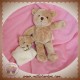 BABYNAT DOUDOU OURS BEIGE + BEBE ECRU PLAT NATURE SOS